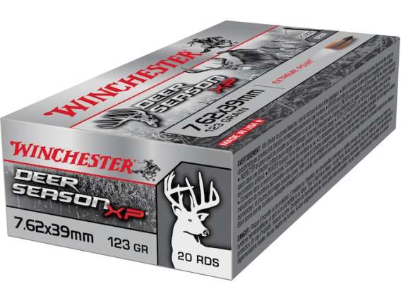 Winchester Deer Season XP Ammunition 7.62x39mm 123 Grain Extreme Point Polymer Tip