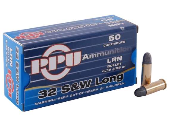 Prvi Partizan Ammunition 32 S&W Long 98 Grain Lead Round Nose 1000 rounds