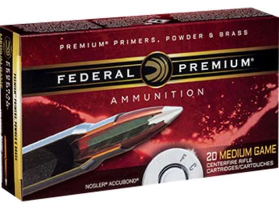 Federal Premium Ammunition 7mm Winchester Short Magnum (WSM) 160 Grain Nosler AccuBond 300 round