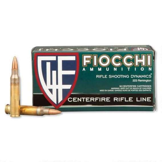 Fiocchi Shooting Dynamics Ammunition 223 Remington 55 Grain Full Metal Jacket 500 rounds