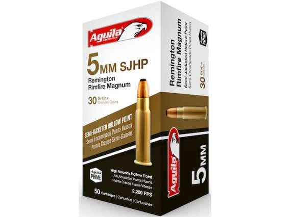 Aguila Ammunition 5mm Remington Magnum 30 Grain Semi-Jacketed Hollow Point