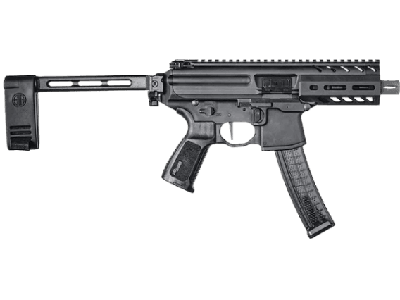 Sig Sauer MPX K Pistol 9mm Luger 4.5" Barrel with PCP Folding Brace 30 Round Polymer Black