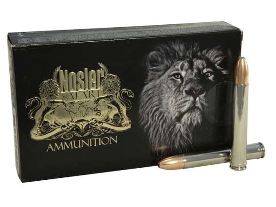 Nosler Safari Ammunition 458 Winchester Magnum 500 Grain Partition 100 round