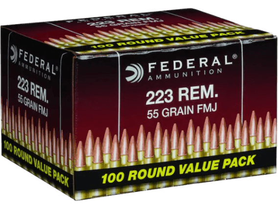 Federal Ammunition 223 Remington 55 Grain Full Metal Jacket