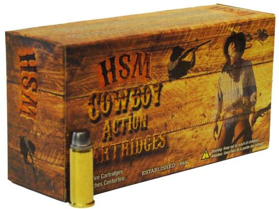 HSM Cowboy Action Ammunition 44 Special 200 Grain Hard Cast Lead Round Nose Flat Point 500 rounds