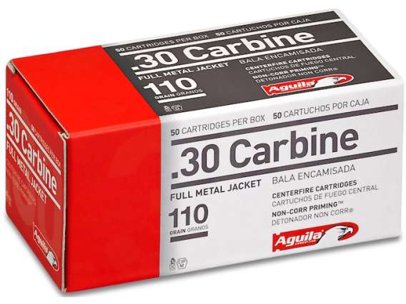 Aguila Ammunition 30 Carbine 110 Grain Full Metal Jacket 500 rounds