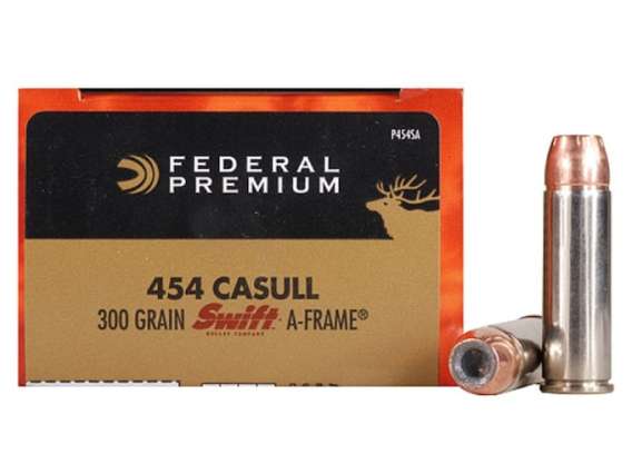 Federal Premium Ammunition 454 Casull 300 Grain Swift A-Frame Jacketed Hollow Point  300 rounds