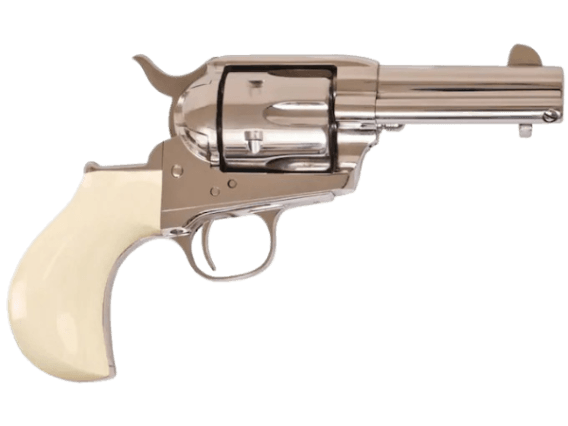 Cimarron Doc Holliday Thunderer Revolver 45 Colt (Long Colt) 3.5" Barrel Stainless, Tru-Ivory