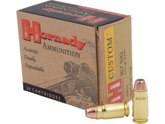 Hornady Custom .357 SIG 147 Grain eXtreme Terminal Performance 500 rounds