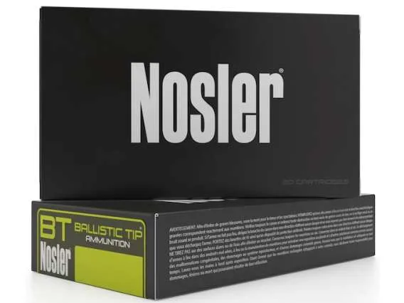 Nosler BT Ammunition 7mm Remington Magnum 160 Grain Ballistic Tip 500 rounds