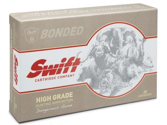 Swift High Grade Dangerous Game Hunting Ammunition 9.3x62mm Mauser 286 Grain Swift A-Frame 240 round