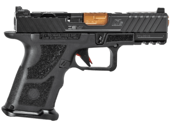 ZEV Technologies OZ-9C Hyper-Comp Semi-Automatic Pistol 9mm Luger 4" Bronze Barrel Polymer Black Frame Black Slide 15+1-Round