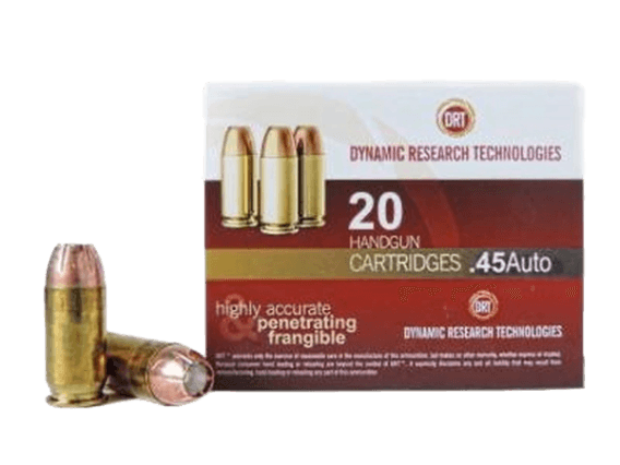 DRT 45 Auto Ammunition Terminal Shock 500 Rounds