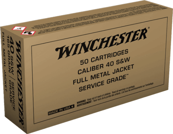 Winchester 40 S&W Ammunition Brass 500 rounds