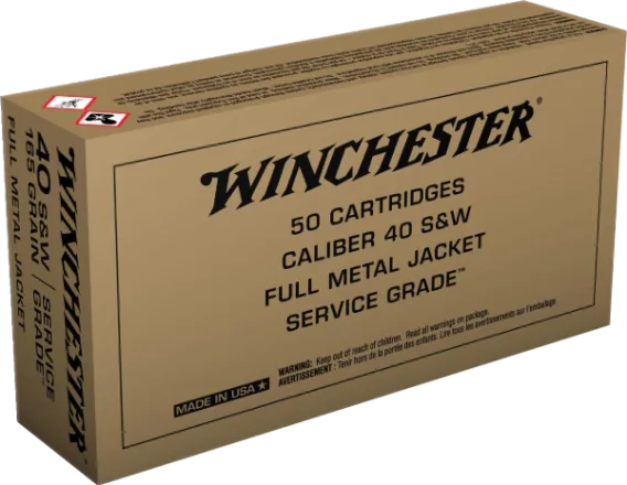 Winchester 40 S&W Ammunition Brass 500 rounds