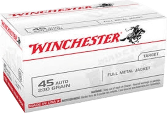 Winchester 45 Auto Ammunition Brass 500 Rounds