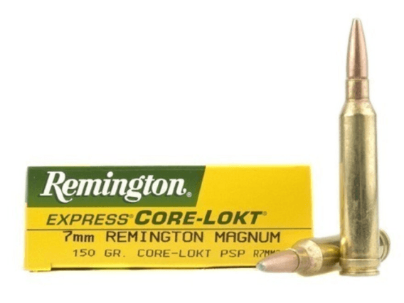 Remington Core-Lokt Ammunition 7mm Remington Magnum 150 Grain Core-Lokt Pointed Soft Point 500 rounds