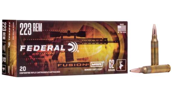 Federal Premium FUSION MSR .223 Remington 62 grain Fusion Soft Point 500 rounds