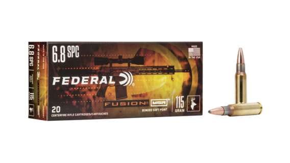 Federal Premium FUSION MSR 6.8mm Remington SPC 115 grain Fusion Soft Point 500 rounds