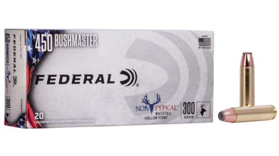 Federal Premium Non-Typical .450 Bushmaster 300 grain Jacketed Hollow Point 500 rounds