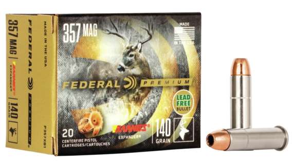 Federal Premium Centerfire Handgun Ammunition .357 Magnum 140 grain Barnes Expander Centerfire Pistol Ammunition P357XB1 Caliber: .357 Magnum, Number of Rounds: 500