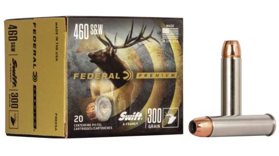 Federal Premium Centerfire Handgun Ammunition .460 S&W 300 grain Swift A-Frame 500 rounds