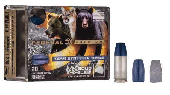 Federal Premium Centerfire Handgun Ammunition .357 Magnum 180 grain Syntech Jacket Solid Core Centerfire Pistol Ammunition P357SHC1 Caliber: .357 Magnum, Number of Rounds: 500