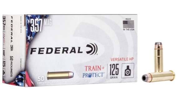 Federal Premium Centerfire Handgun Ammunition .357 Magnum 125 grain Versatile Hollow Point Centerfire Pistol Ammunition TP357VHP1 Caliber: .357 Magnum, Number of Rounds: 500