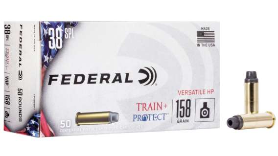 Federal Premium Centerfire Handgun Ammunition .38 Special 158 grain Versatile Hollow Point Centerfire Pistol Ammunition 500 ROUNDS