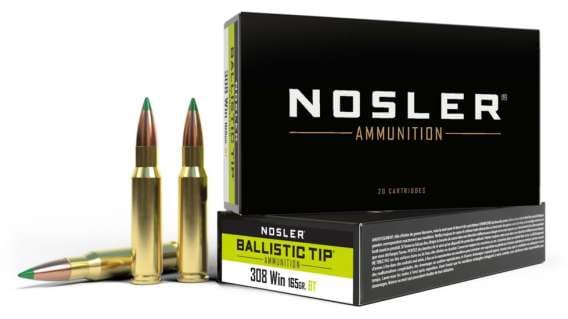 Nosler .308 Winchester 165 grain Ballistic Tip Brass 500 rounds