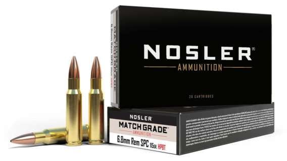 Nosler Match Grade 6.8 SPC 115gr Custom Competition Brass 500 rounds