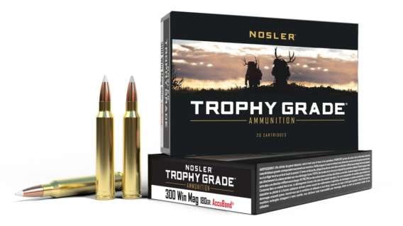 Nosler Trophy Grade .300 Winchester Magnum 180 Grain AccuBond Brass 500 rounds