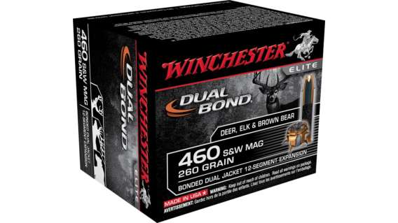 Winchester DUAL BOND HANDGUN .460 S&W 260 grain Bonded Dual Jacket 500 rounds