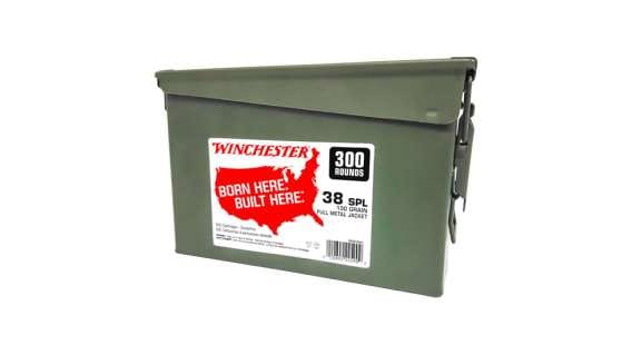 Winchester USA HANDGUN .38 Special 130 grain Full Metal Jacket Centerfire Pistol Ammunition 500 RDS